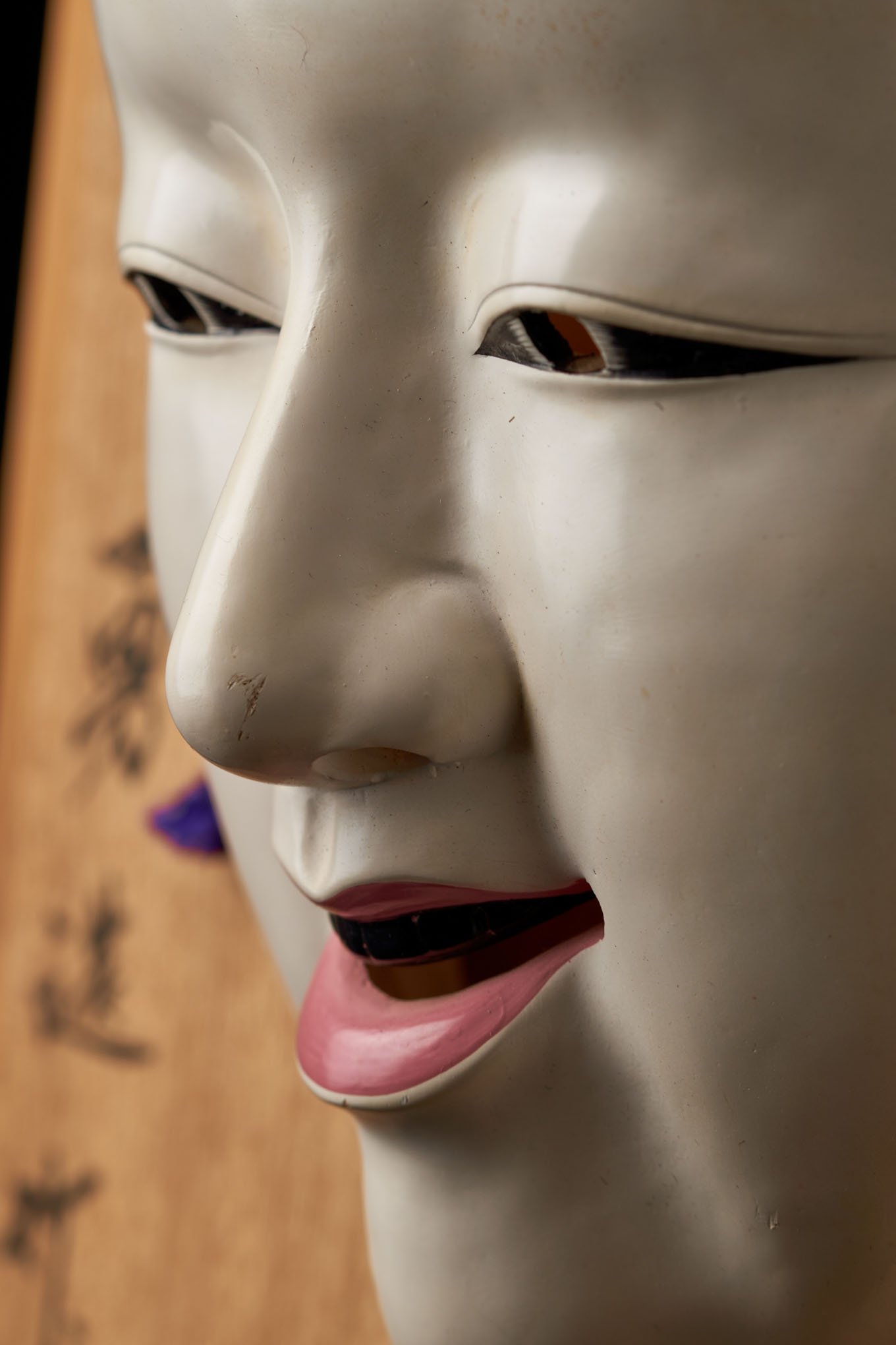 KO OMOTE CERAMIC NOH MASK | GAKUSEIBOOKS